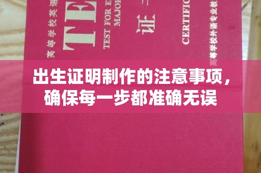 仑背出生证明制作的注意事项，确保每一步都准确无误